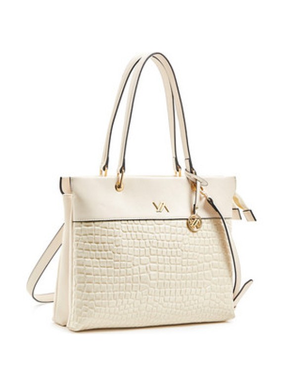 Τσάντα ώμου VERDE FASHION 16-6022 ivory