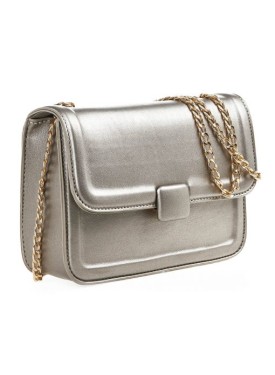 Τσάντα Χιαστί VERDE FASHION 01-1654 silver