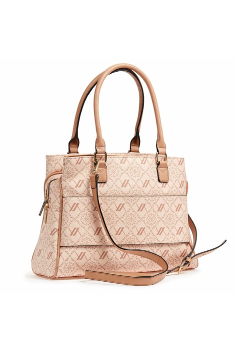 Τσάντα καρπού- Χιαστί  VERDE FASHION 16-6893 beige