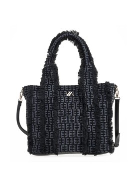 Τσάντα καρπού- Χιαστί  VERDE FASHION 16-7014 black