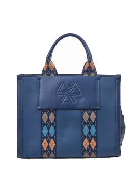 Τσάντα καρπού- Χιαστί  VERDE FASHION 16-7024 blue