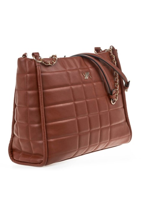 Τσάντα Ώμου VERDE FASHION 16-7105 camel