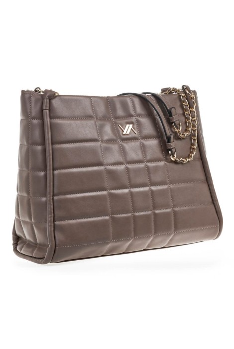 Τσάντα Ώμου VERDE FASHION 16-7105 taupe