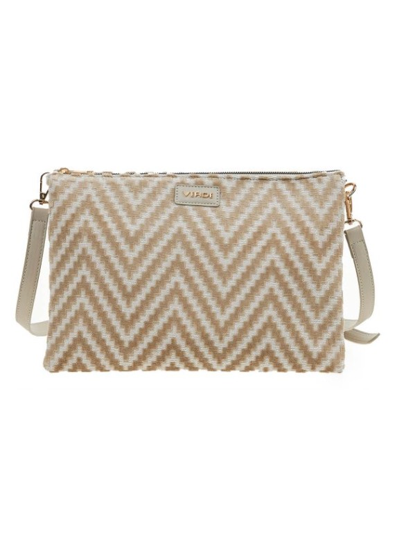 Τσάντα Χιαστί VERDE FASHION 16-7149 taupe