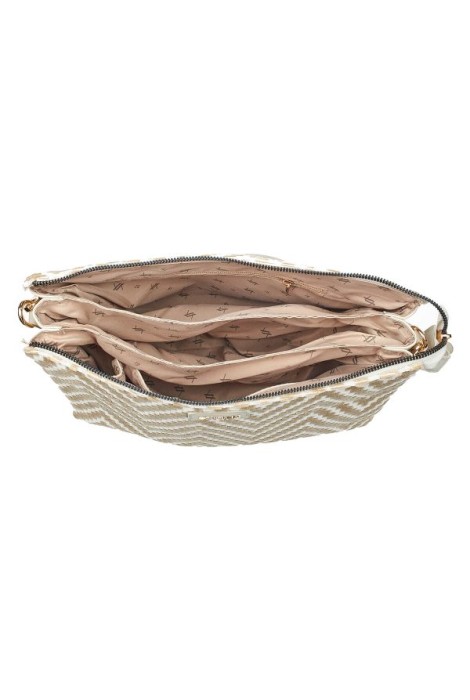 Τσάντα Χιαστί VERDE FASHION 16-7149 taupe