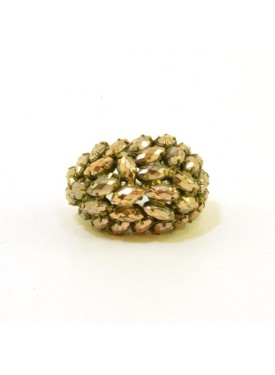 Ring with brown small stones