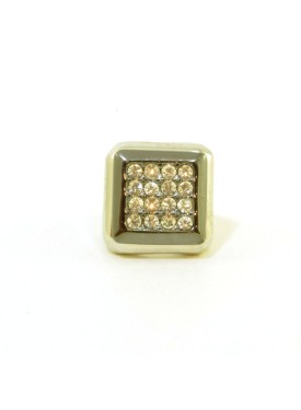 Ring with grey backround and white stones