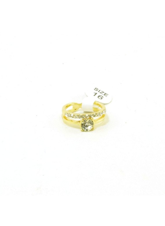 Δαχτυλίδι Σεβαλιέ με πέτρες σε χρυσό χρώμα  d 077