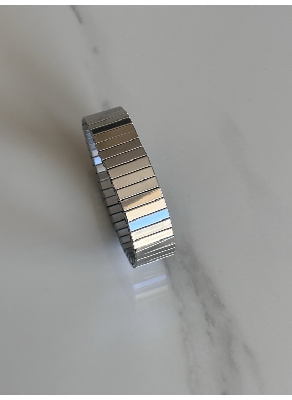 Ατσάλινο Βραχιόλι μπρασελέ σε ασημί χρώμα 31-062 silver
