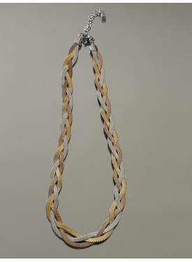 Ατσάλινο Κολιέ 3 colours snake chain 32-110