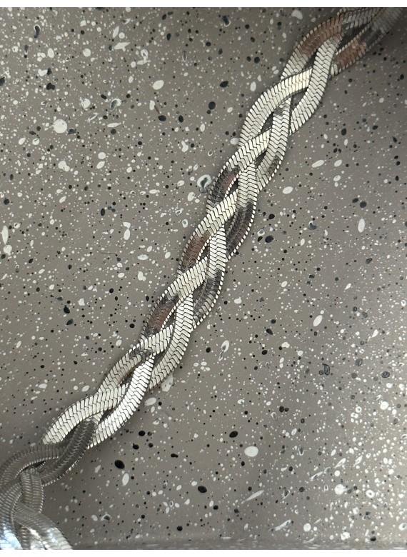 Ατσάλινο Κολιέ silver snake chain 32-111