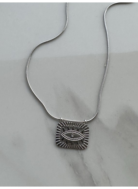 Stainless steel eye necklace 32-121