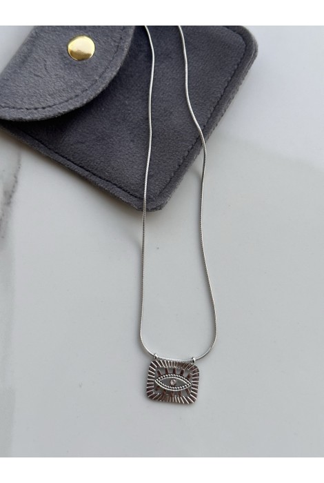 Stainless steel eye necklace 32-121