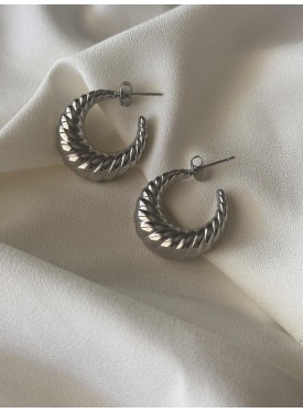 stainless steel earrings 33-179 silver