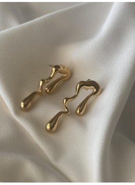 stainless steel earrings 33-180 gold