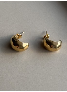 stainless steel earrings 33-182 gold