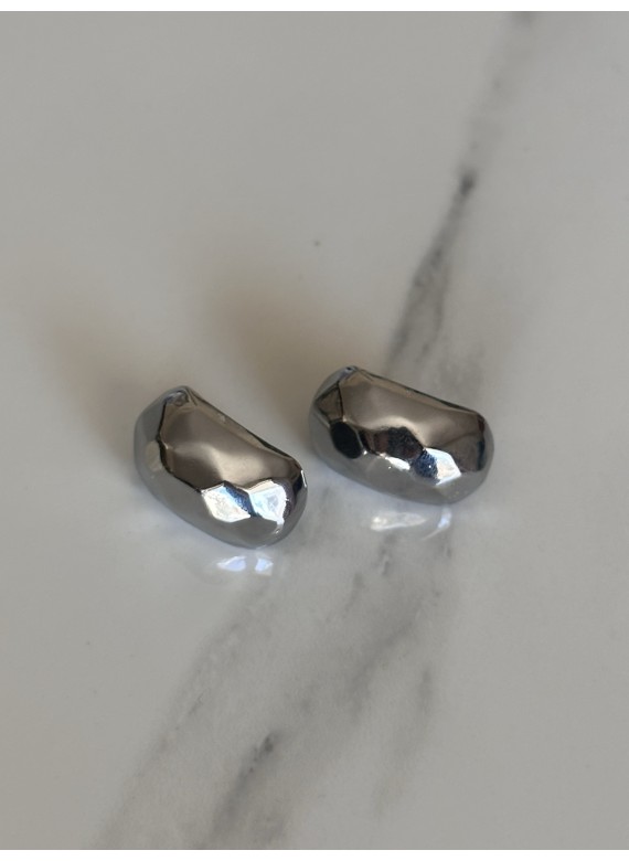 Ατσάλινα σκουλαρίκια  33- 182 silver