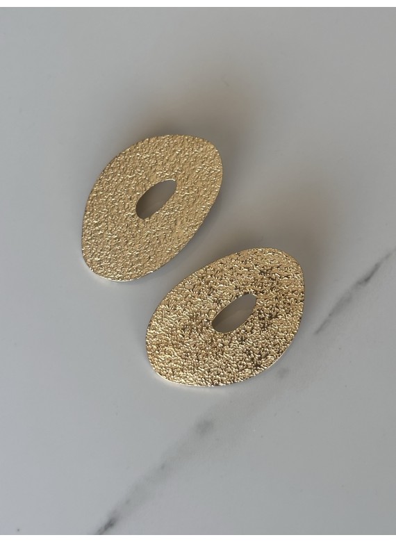 Ατσάλινα σκουλαρίκια  33-201 gold 