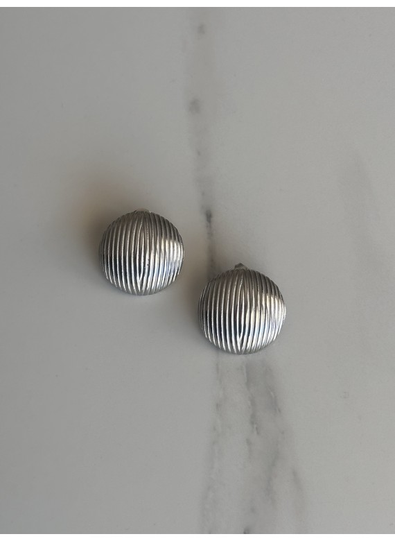 Ατσάλινα σκουλαρίκια κλιπ 33-208 silver