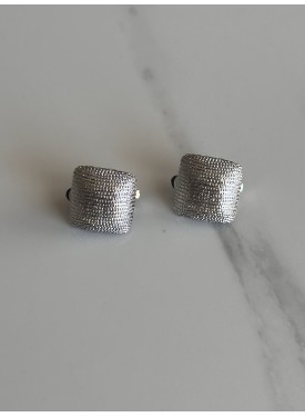 stainless steel clip earrings 33-209 gold
