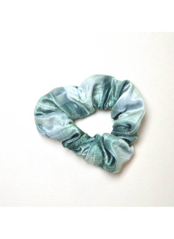 Scrunchie καρώ 34-099 green