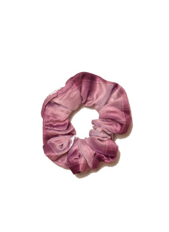 Scrunchie καρώ 34-099 purple